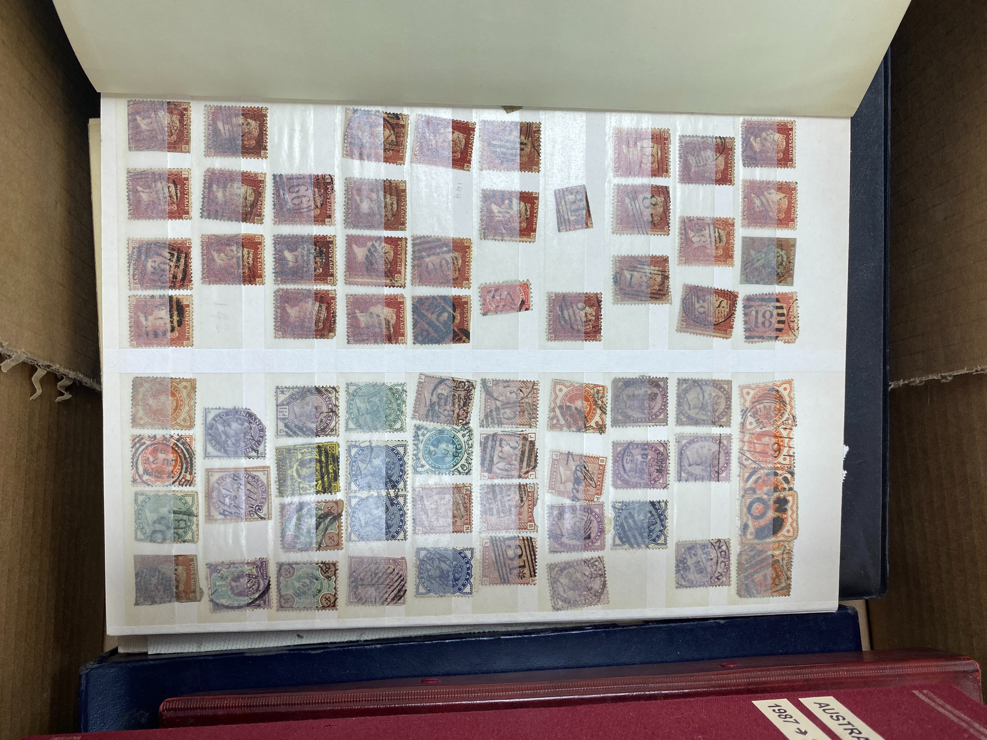 A stamp collection in albums with Great Britain including Decimal Mint, British Commonwealth, Hong Kong, India and Malaya